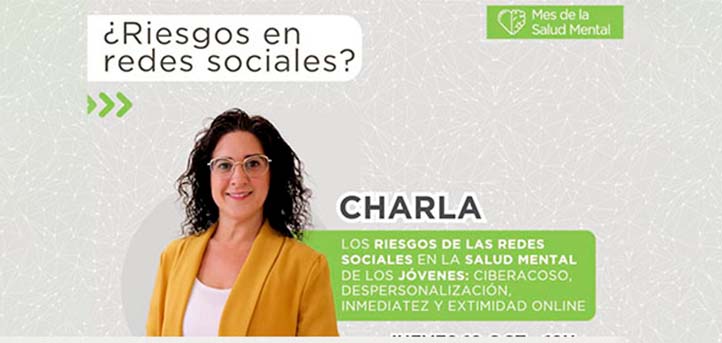 Vanessa Yélamos, professeure à UNEATLANTICO, donne une conférence sur les risques des réseaux sociaux sur la santé mentale des jeunes