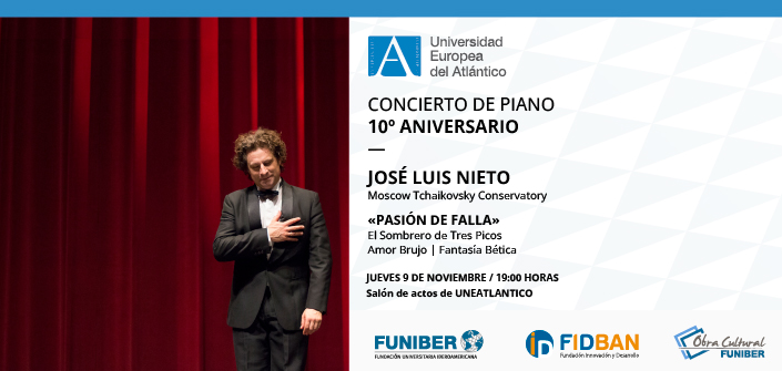 UNEATLANTICO célèbre son 10e anniversaire avec un concert de piano du musicien José Luis Nieto