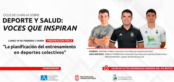 Antonio Gómez, Aldasoro et Ignacio Torrescusa, participeront à UNEATLANTICO pour donner la première conférence sur le thème « Sport et santé : des voix qui inspirent »