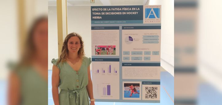 Ariadna Siri, étudiante diplômée du CAFYD et de psychologie, participe à un congrès sur l’activité physique et le sport à Barcelone
