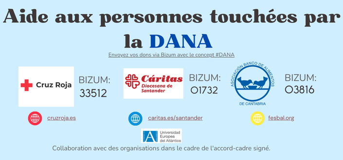 UNEATLANTICO collabore avec d’autres entités pour envoyer de l’aide économique aux personnes touchées par la DANA