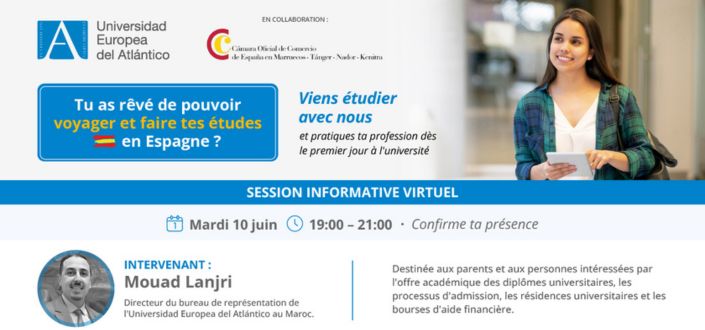 Une rencontre virtuelle sera organisée à l’intention des étudiants marocains intéressés par des études à l’UNEATLANTICO