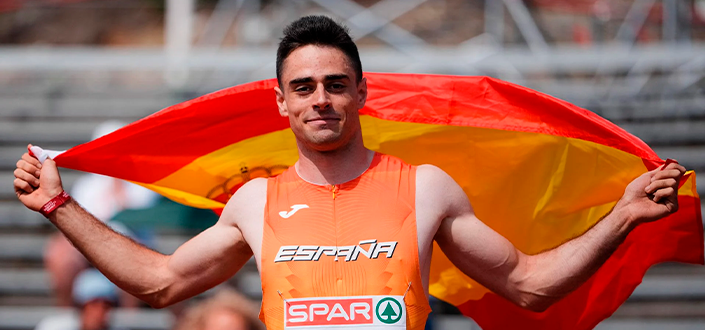 Pablo Delgado, étudiant à l’UNEATLANTICO, sacré champion d’Europe des moins de 23 ans au triple saut