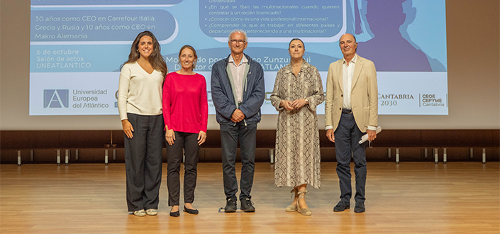Didier Fleury, président du Cluster de Sostenibilidad de Cantabria «Cluster de durabilité de Cantabrie», partage son expérience et son parcours professionnel dans le cadre du programme « ¿Y ahora qué? » «Et maintenant ?» de l’UNEATLANTICO.