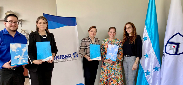 UNEATLANTICO, FUNIBER Honduras et l’Association Éducation et Famille signent un accord de collaboration académique