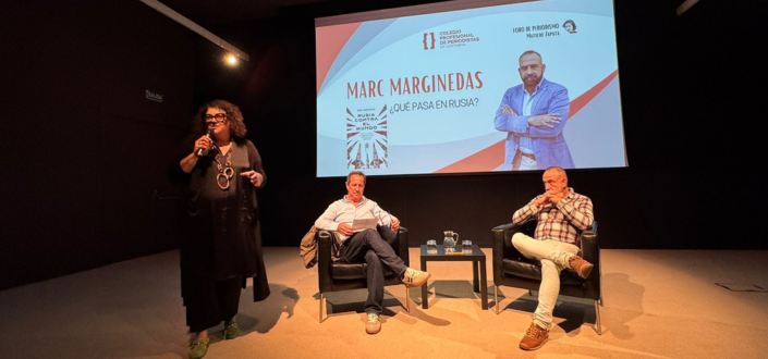 Les étudiants d’UNEATLANTICO assistent à la conférence de Marc Marginedas organisée par le Collège des journalistes