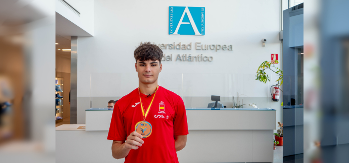 Martin González Fredi, élève de UNEATLANTICO, obtient le bronze au Championnat de la Méditerranée de Karaté