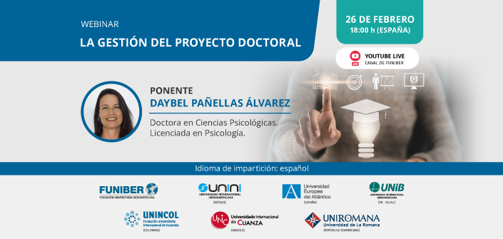 UNEATLANTICO organise le webinaire « La gestion du projet doctoral »